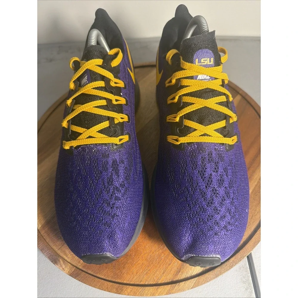 Nike Air Zoom Pegasus 36 LSU Tigers Mens 9 Sneaker Purple Gold CI2070-500